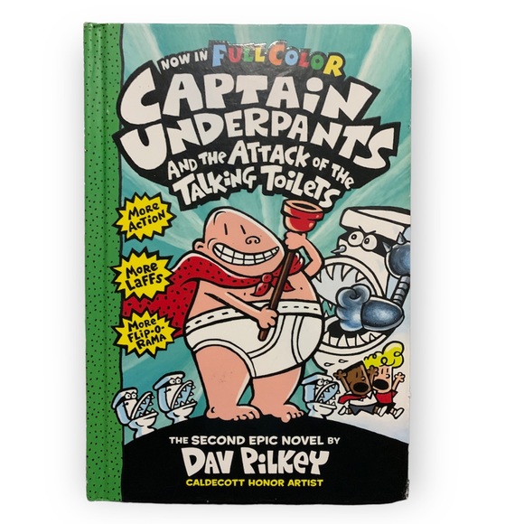 Captain Underpants and The Attack of The Talking Toilets Book - Picture 1 of 5